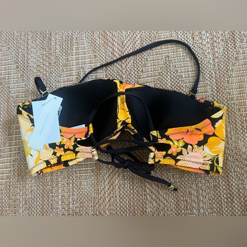 Sunshine 79 Women's Flow Pow Bandeau Bra Swimsuit Top, Size 10, NWT - Picture 5 of 9